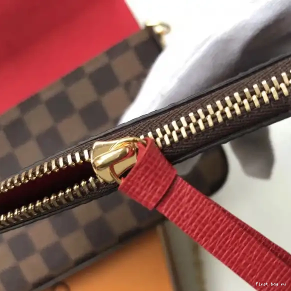First bag ru Pochette Bag Vuitton N63032 Louis Felicie Damier 0626
